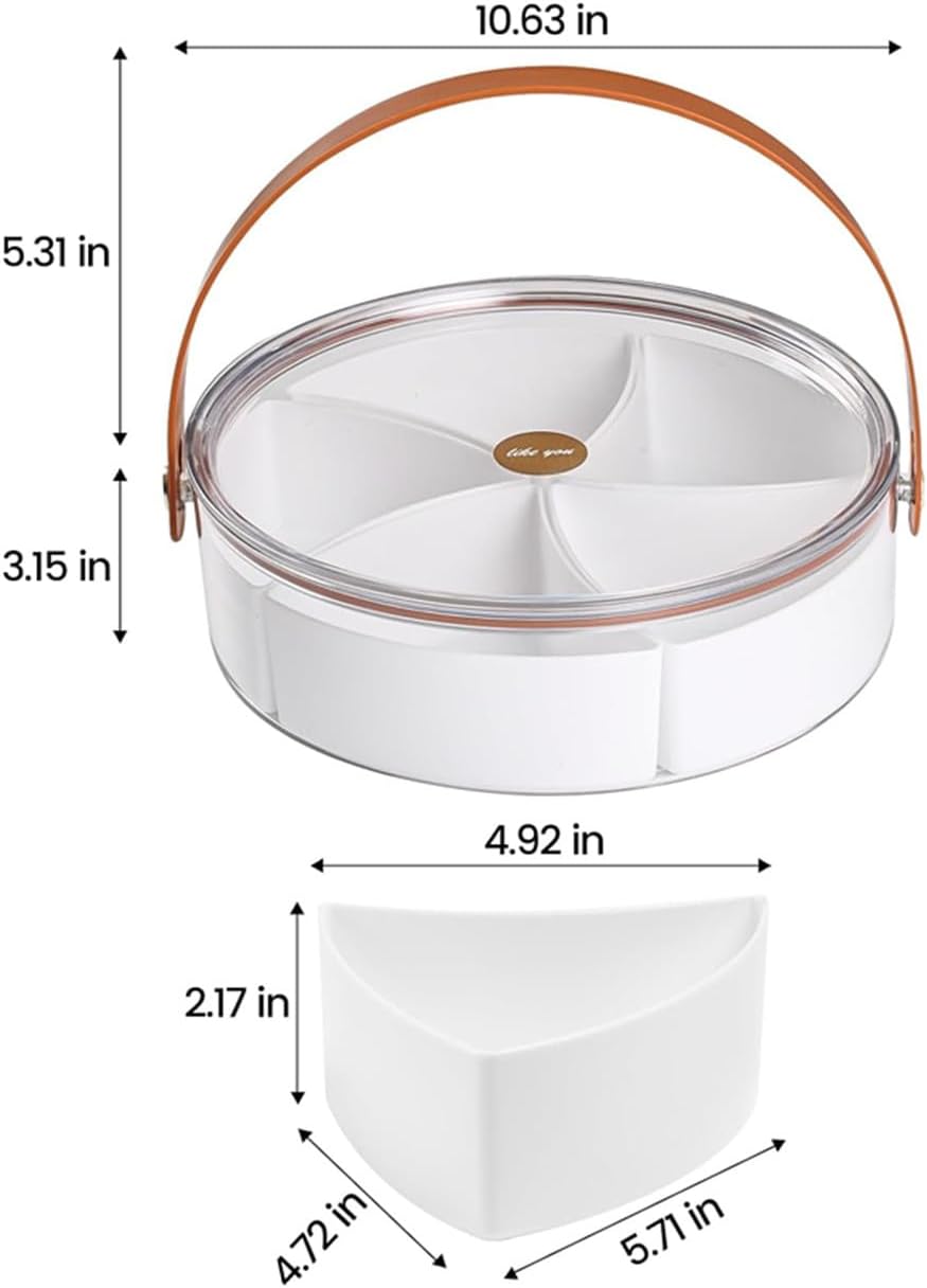 Clear Divided Serving