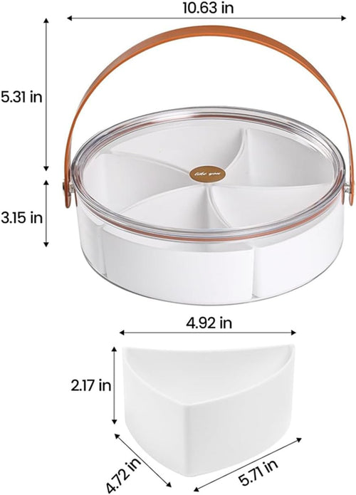 Clear Divided Serving