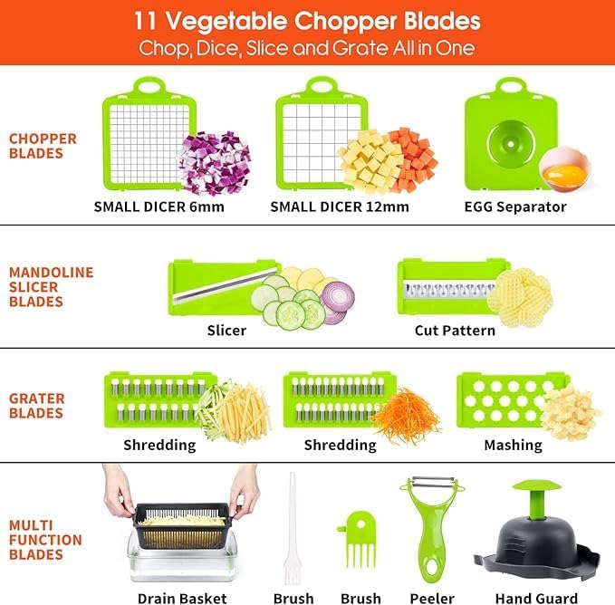 Vegetables Chopper 22 PCS