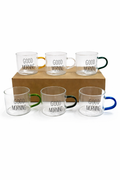 Good Morning Coffee Mug Set – 6 Pieces
