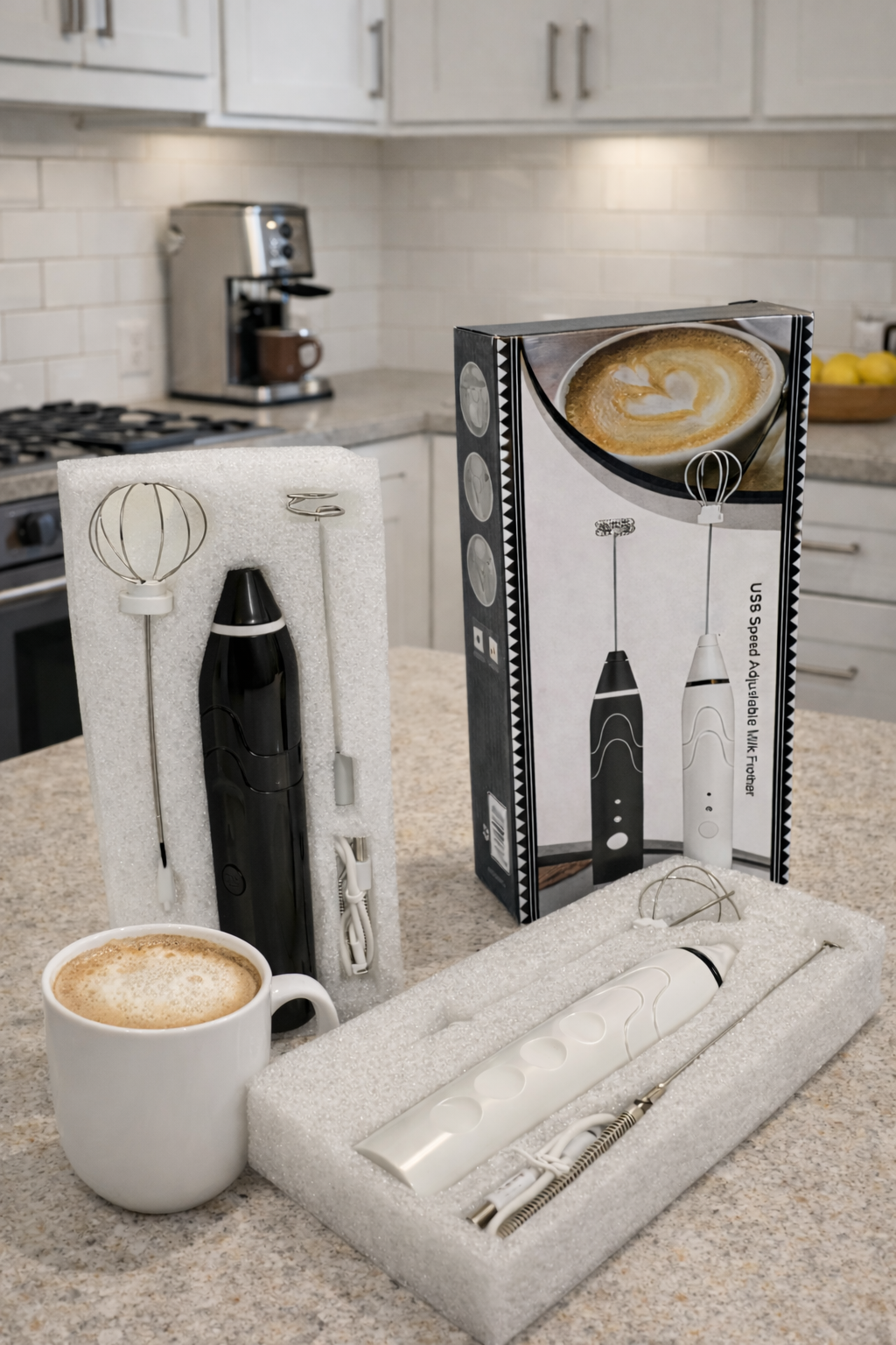 Coffee Frother – Handheld Milk & Nescafe Mixer