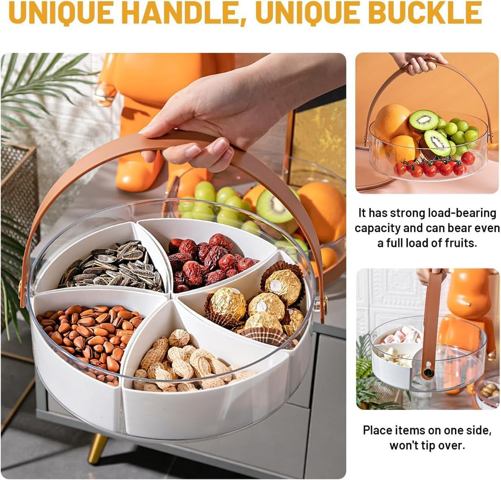 Clear Divided Serving