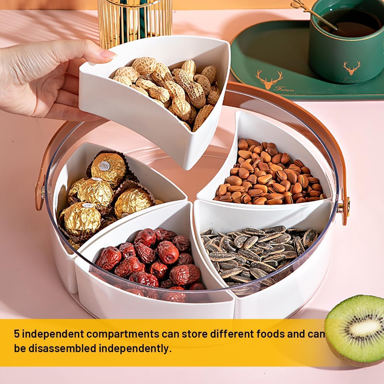 Clear Divided Serving