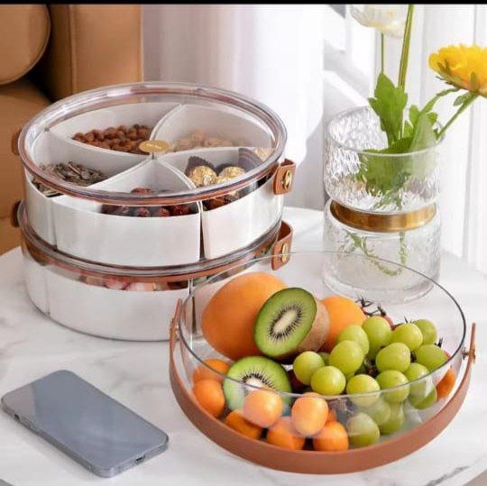 Clear Divided Serving