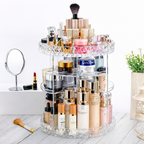 منظم مكياج كريستالي دوار 360 درجة