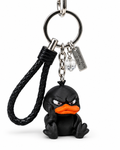 Black Angry Duck Keychain
