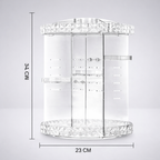 منظم مكياج كريستالي دوار 360 درجة