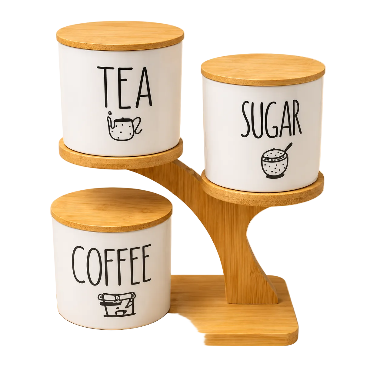 Porcelain Storage Jars – Set of 3