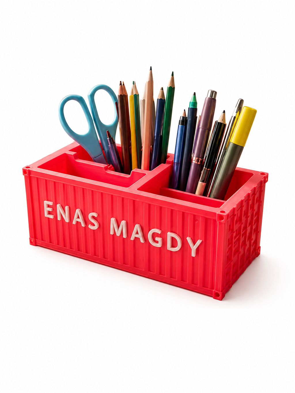 Shipping Container Pen Holder