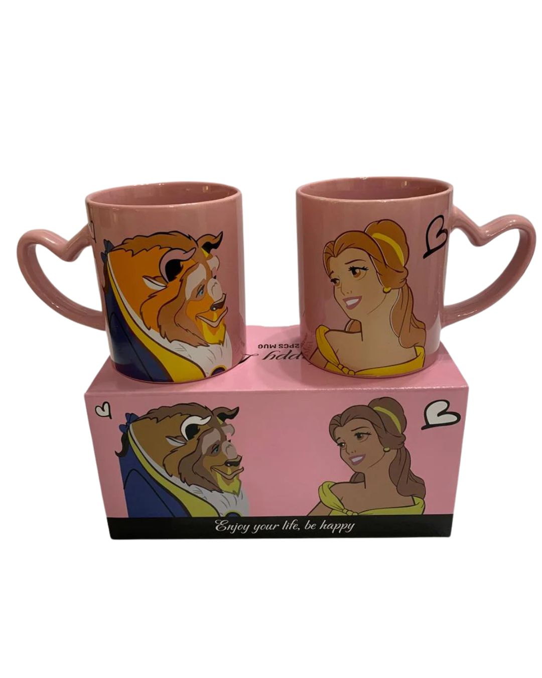 Beauty and the Beast Couple Porcelain Mug Set (2 Pcs)