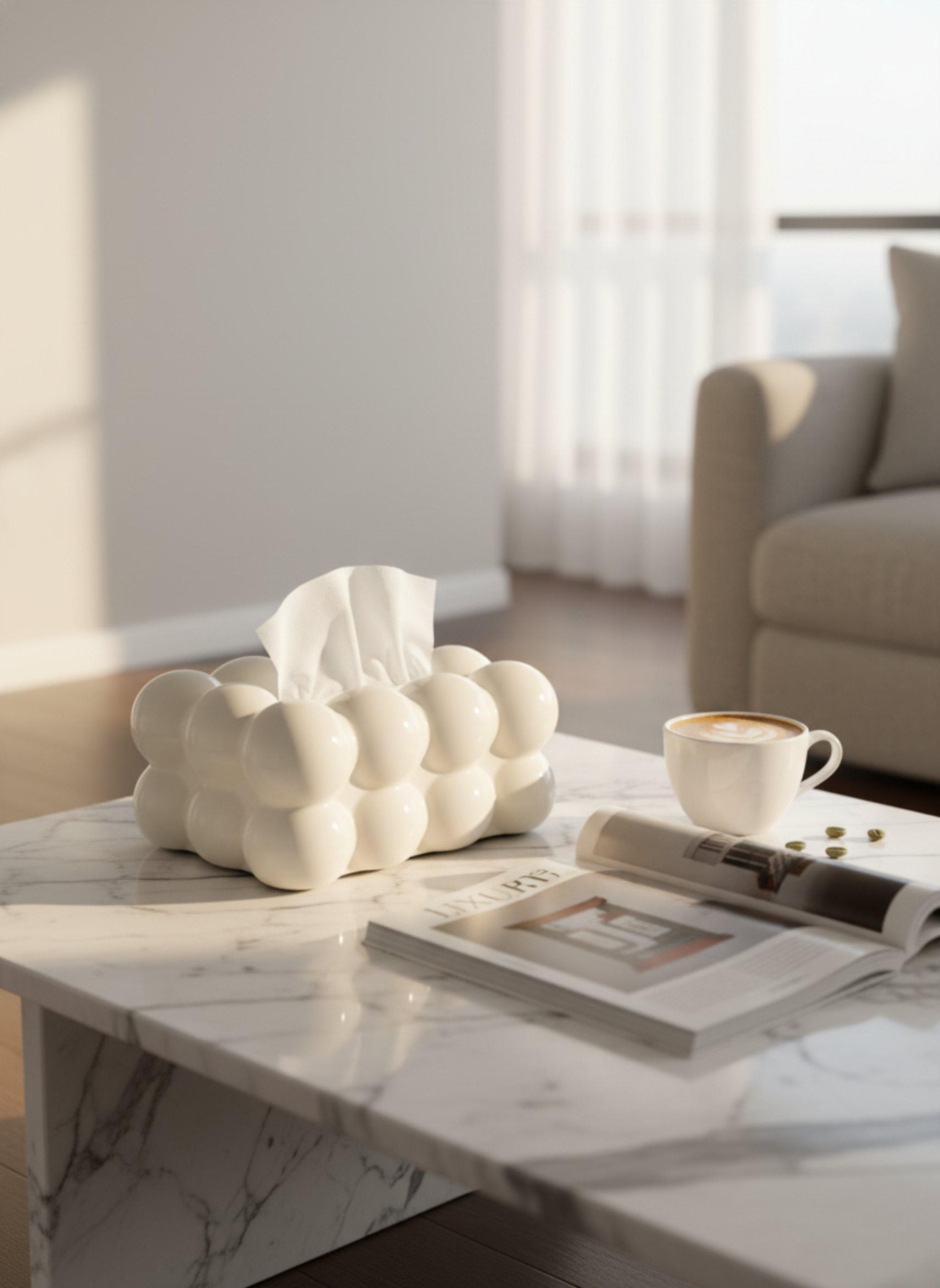Bubble Tissue Box