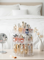 منظم مكياج كريستالي دوار 360 درجة