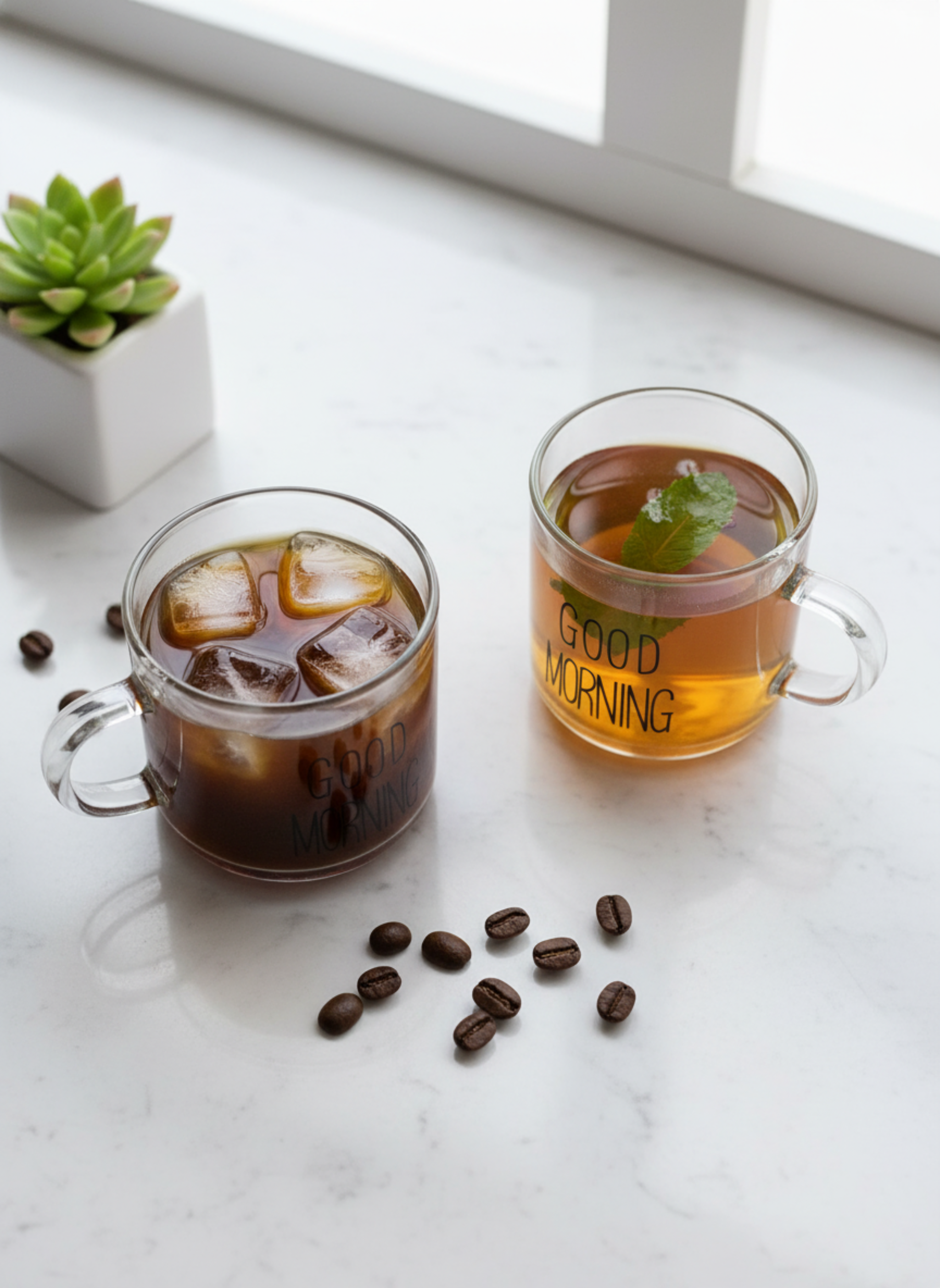 Good Morning Coffee Cups Set – 6 Pcs