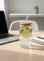 Aesthetic Iced Coffee Glass Cup