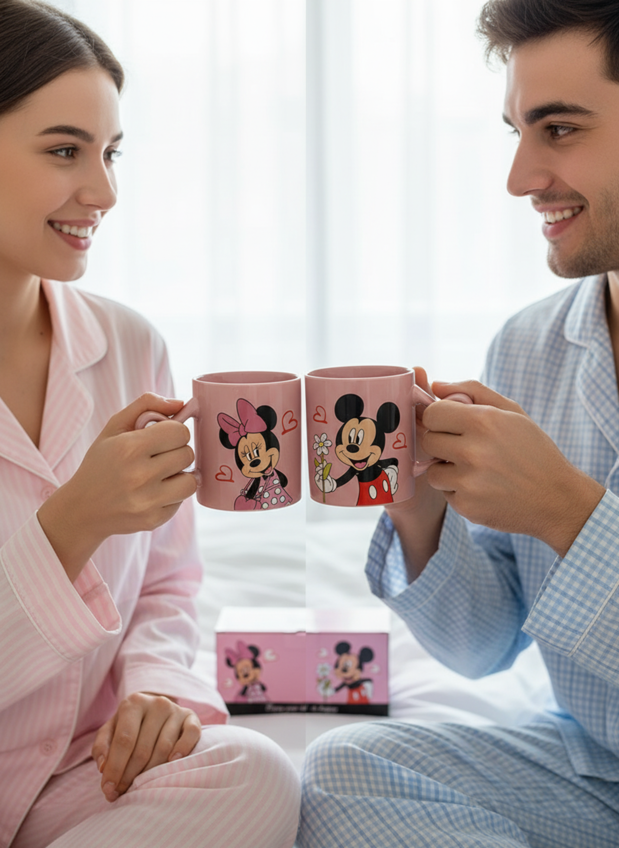 Mickey & Minnie Mouse Couple Mug Set (2 Pcs)