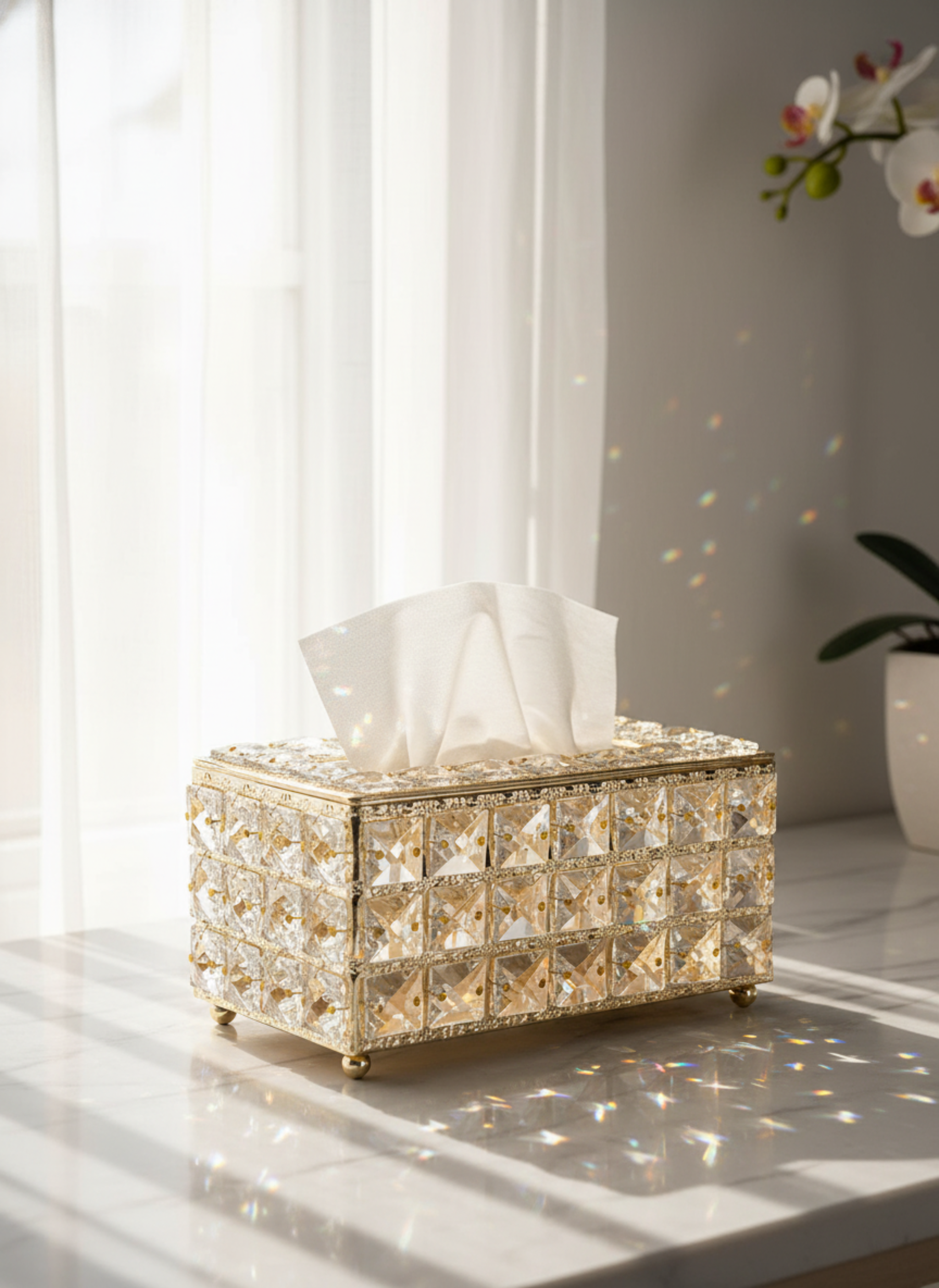Crystal Tissue Box