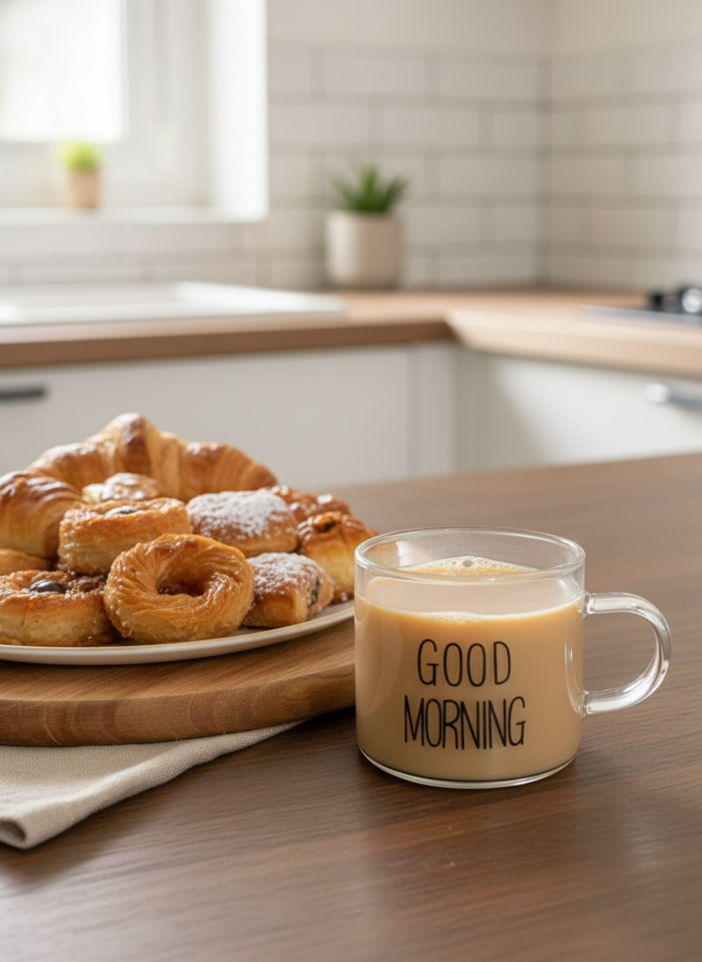Good Morning Coffee Cups Set – 6 Pcs