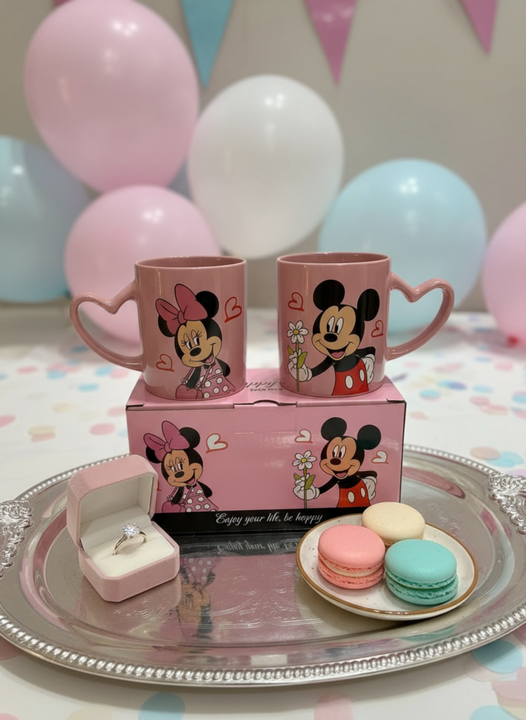 Mickey & Minnie Mouse Couple Mug Set (2 Pcs)