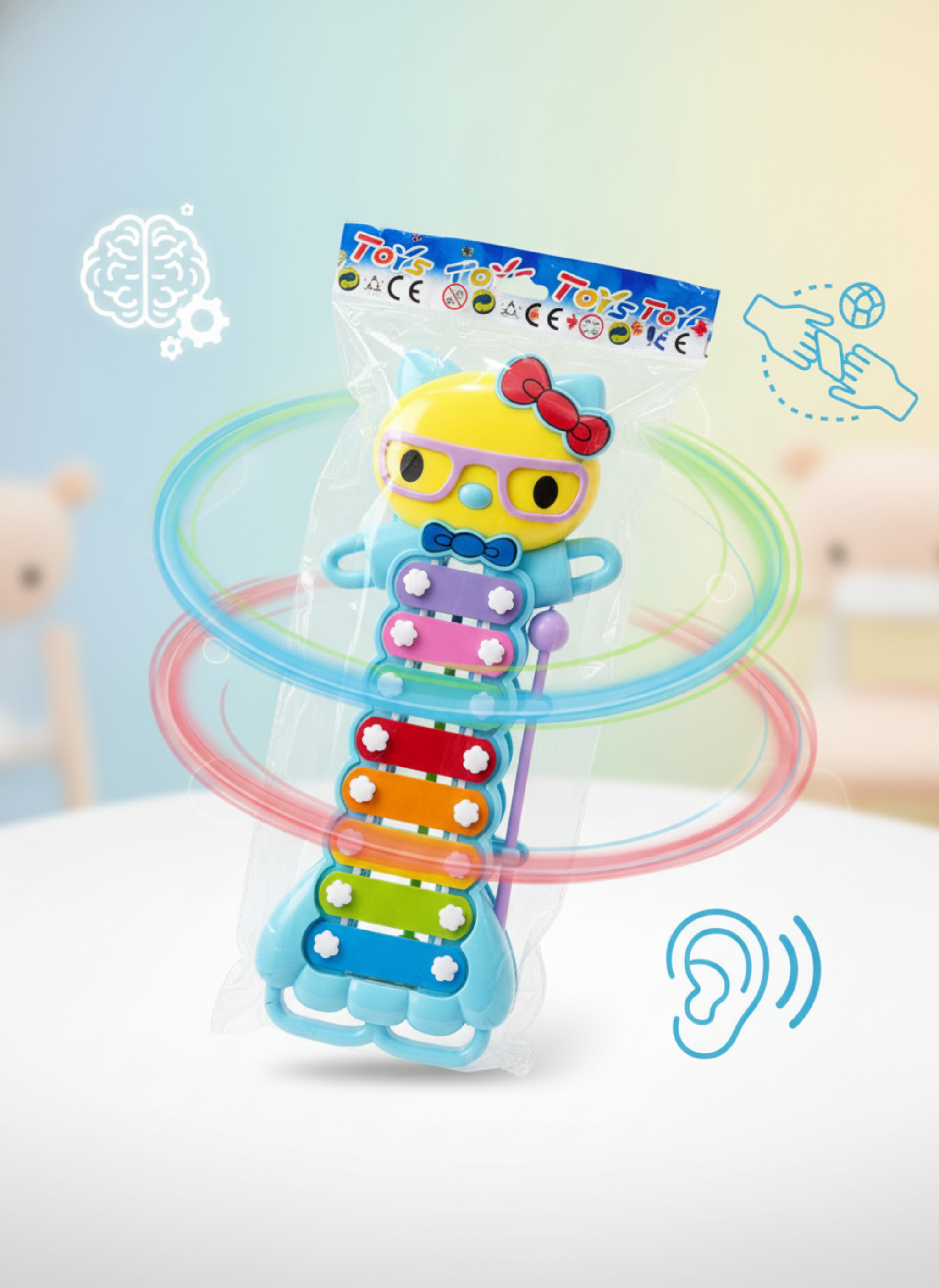 Hello Kitty themed children's xylophone toy