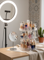 منظم مكياج كريستالي دوار 360 درجة