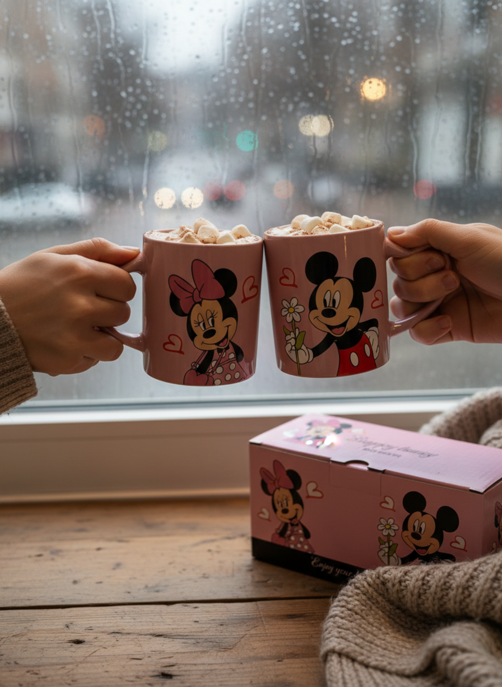 Mickey & Minnie Mouse Couple Mug Set (2 Pcs)
