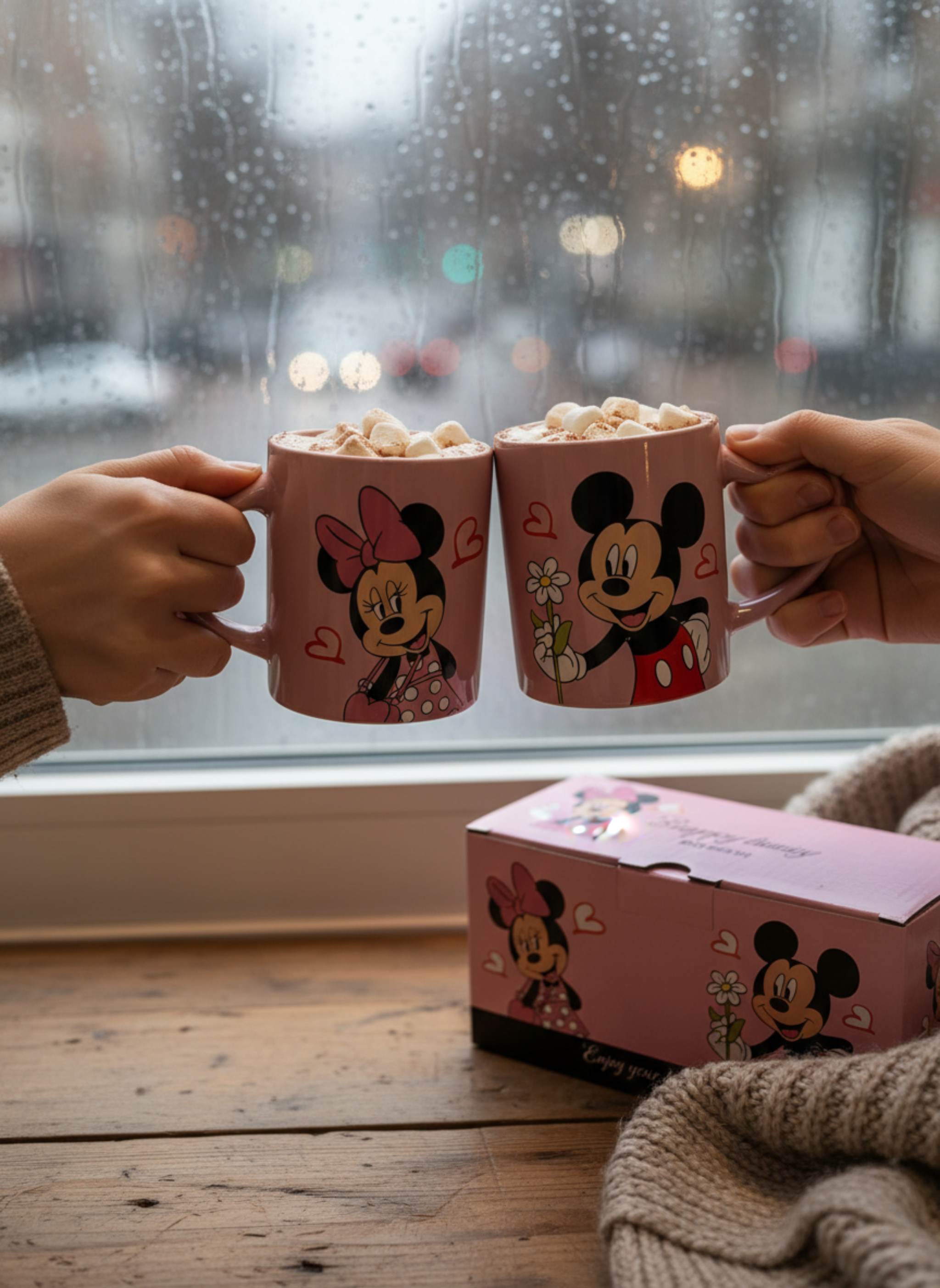 Mickey & Minnie Mouse Couple Mug Set (2 Pcs)