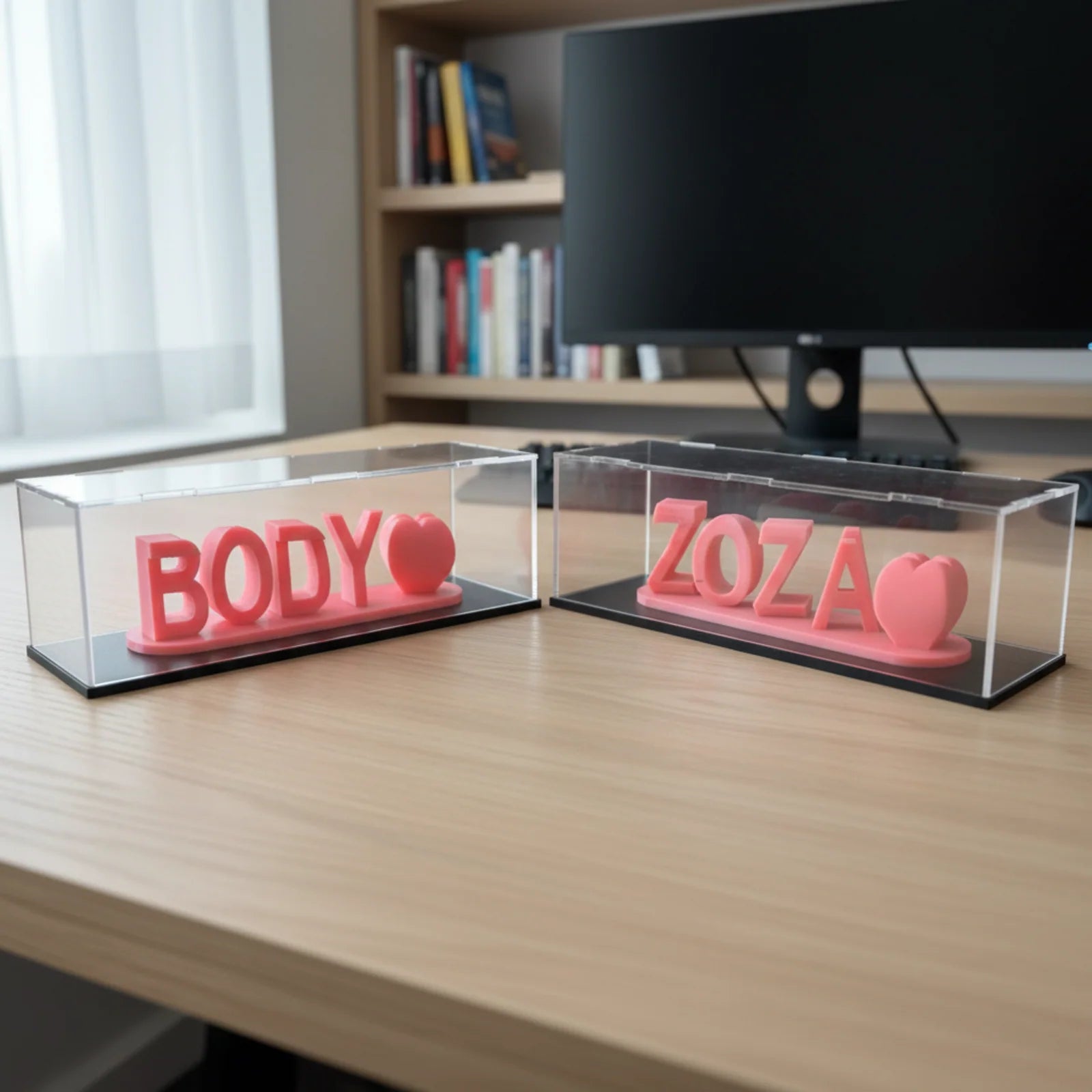 Dual name Acrylic box