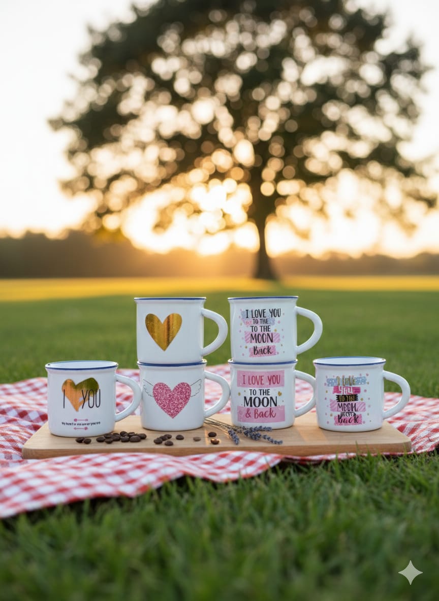 6-piece heart-cups set
