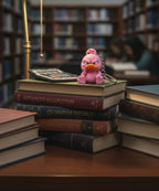 Pink Angry Duck Keychain