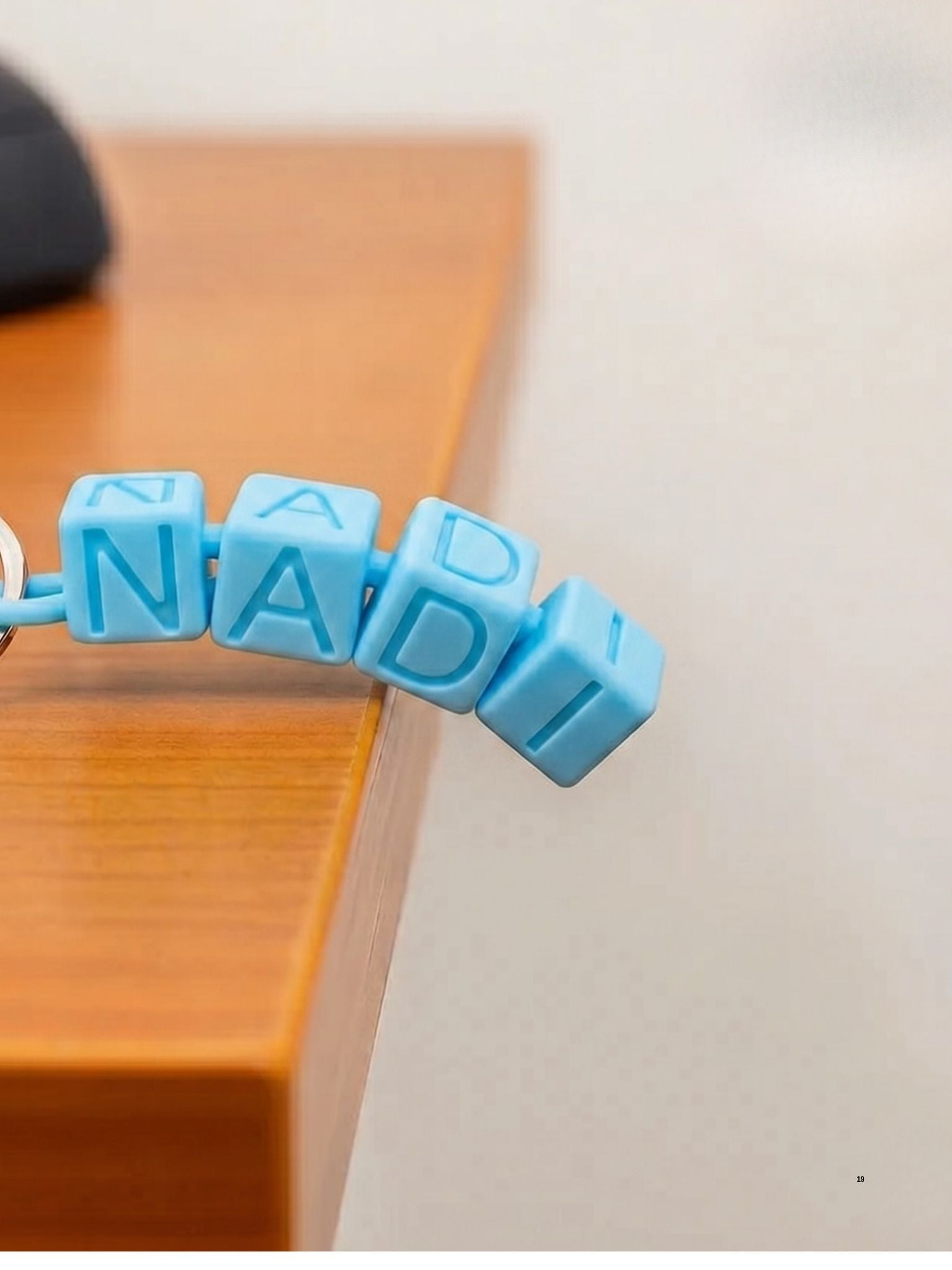 Wolly Name Keychain