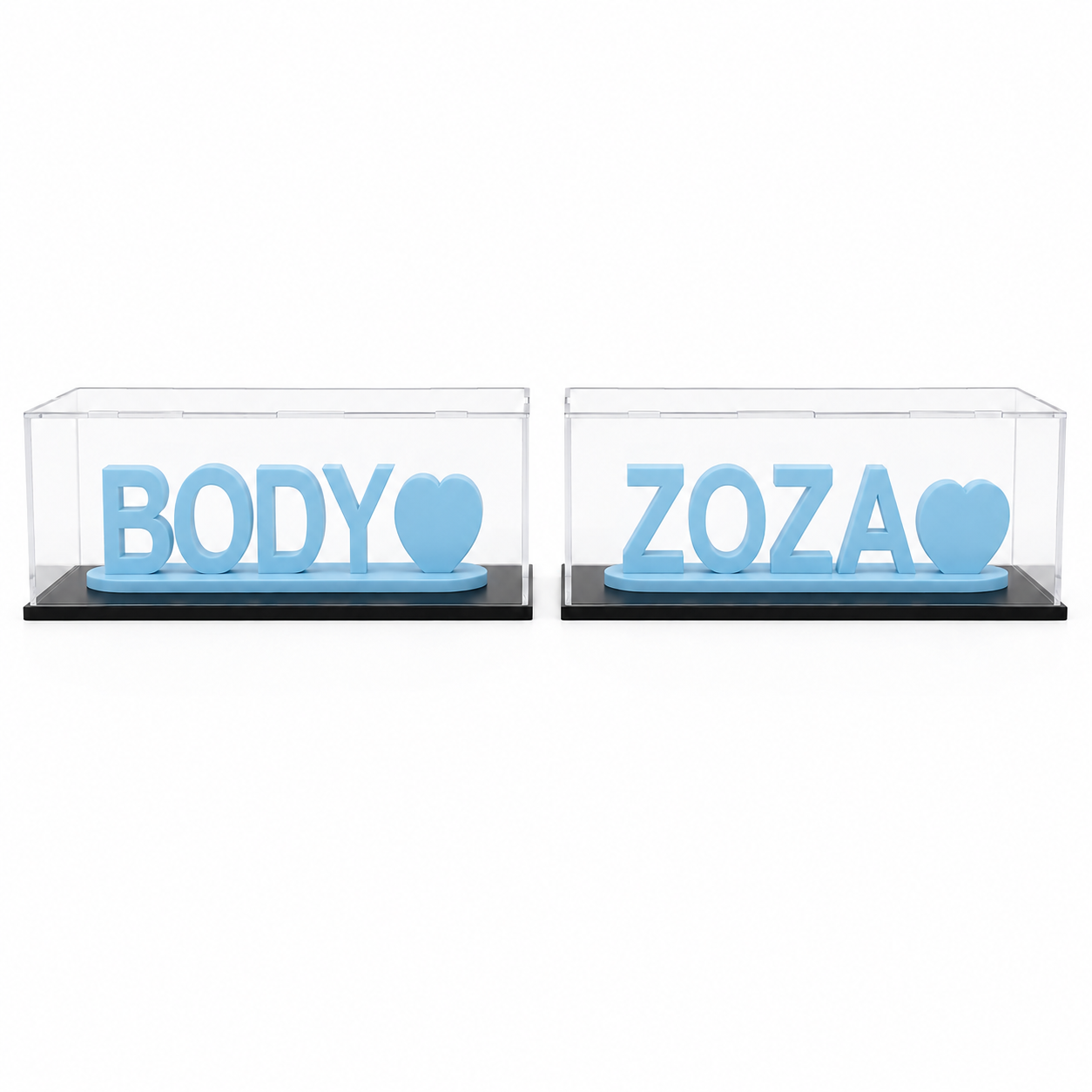 Dual name Acrylic box