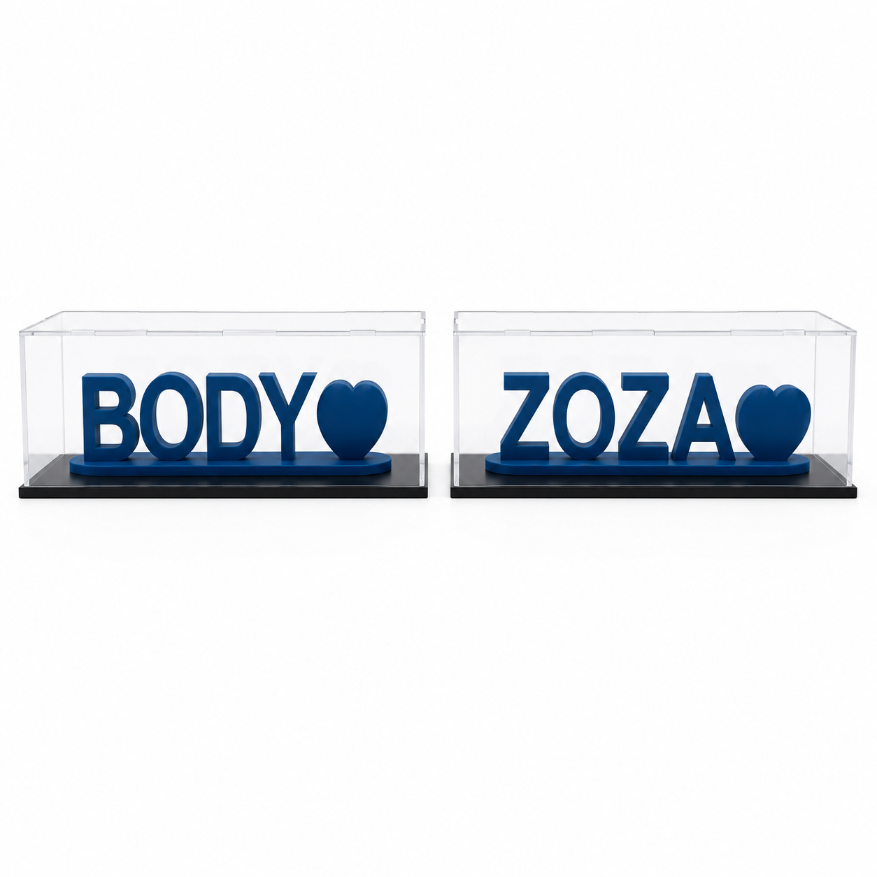 Dual name Acrylic box