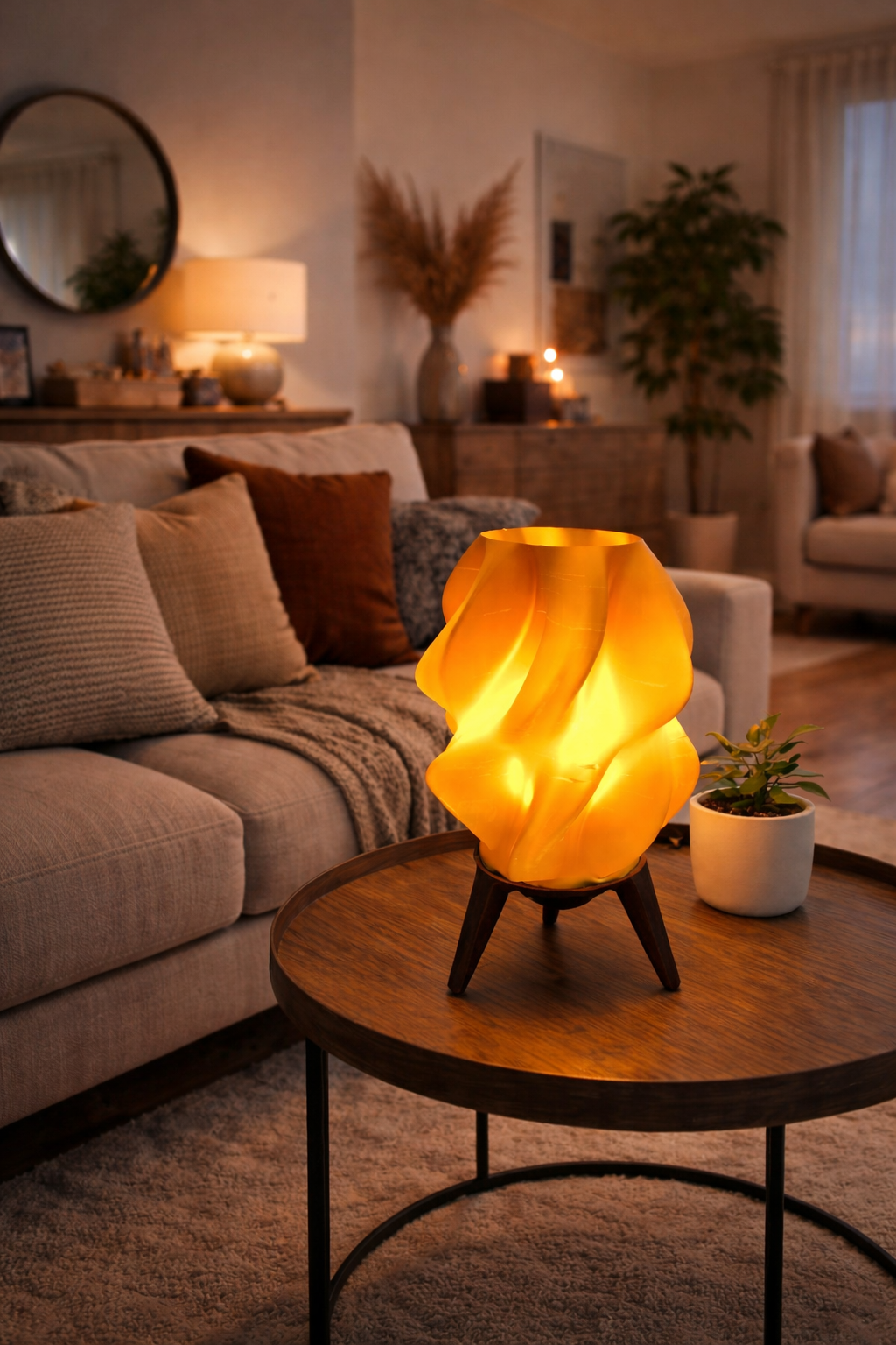 Wavy Lantern Lamp