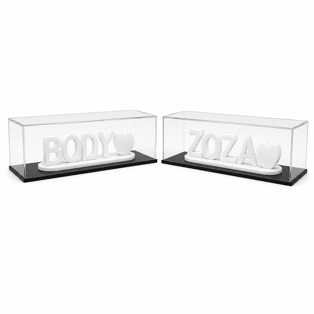 Dual name Acrylic box