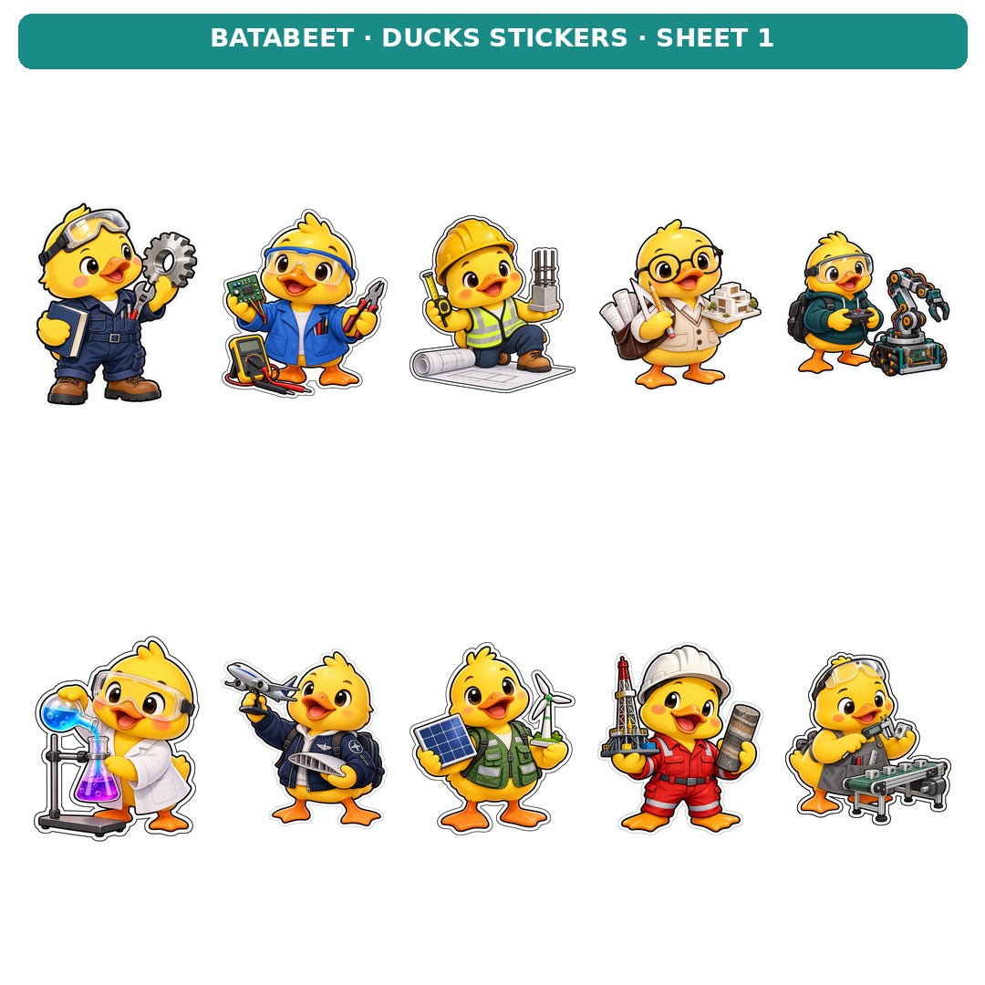 DUCKS STICKERS