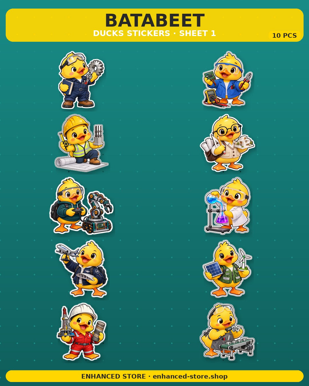 DUCKS STICKERS