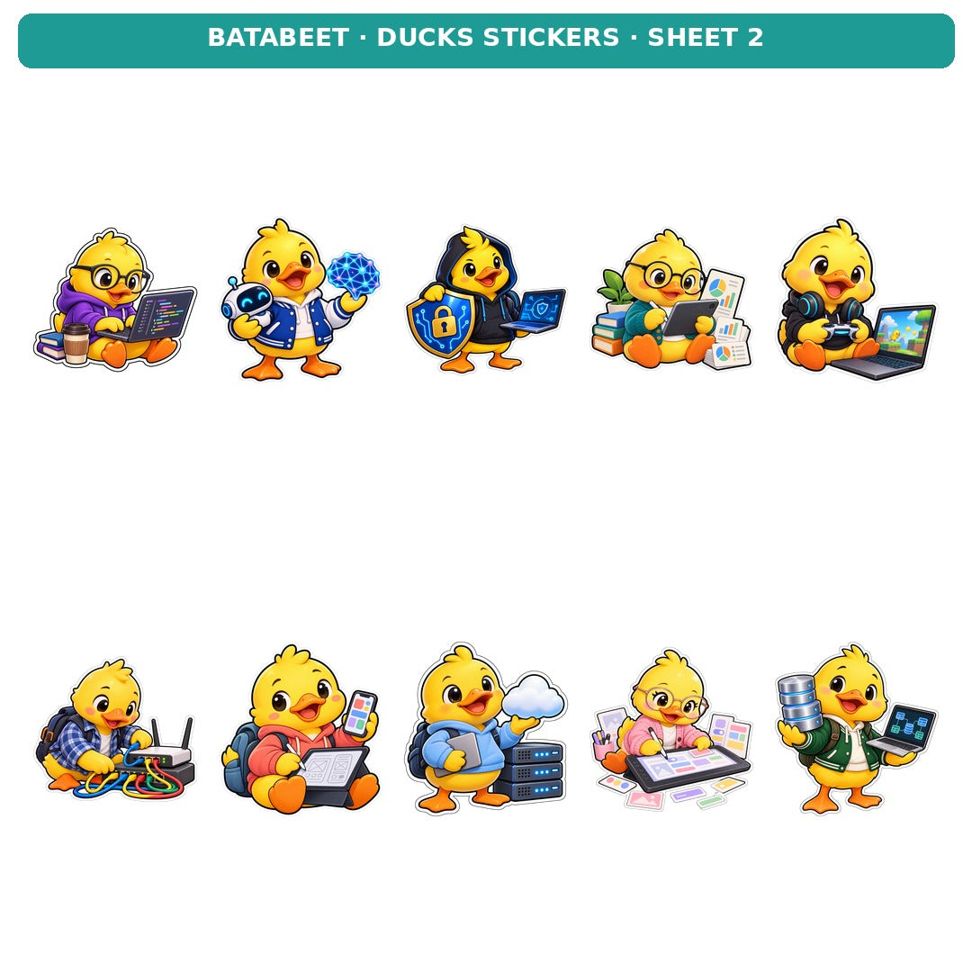 DUCKS STICKERS