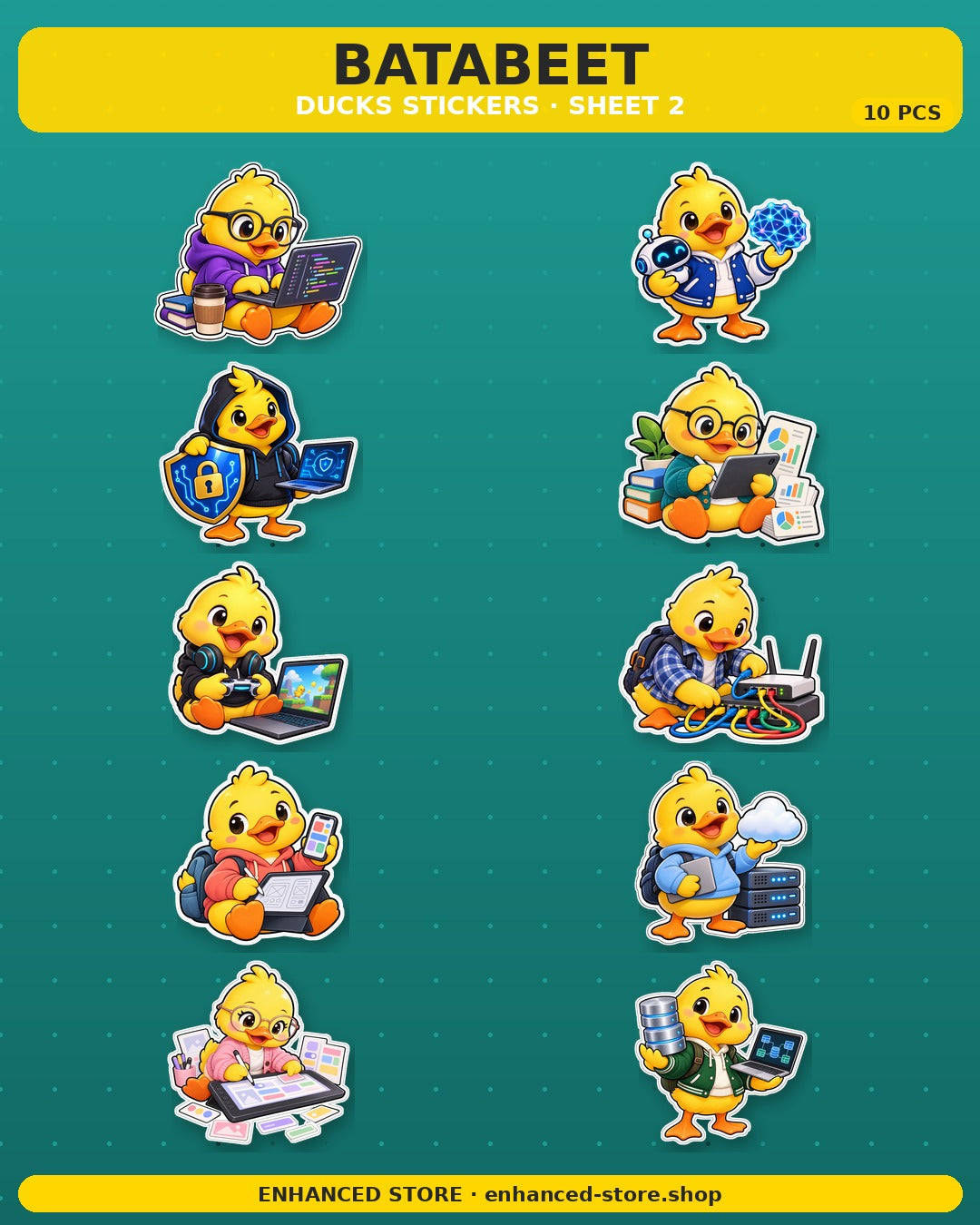 DUCKS STICKERS