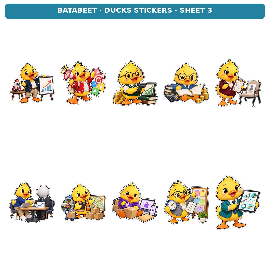 DUCKS STICKERS