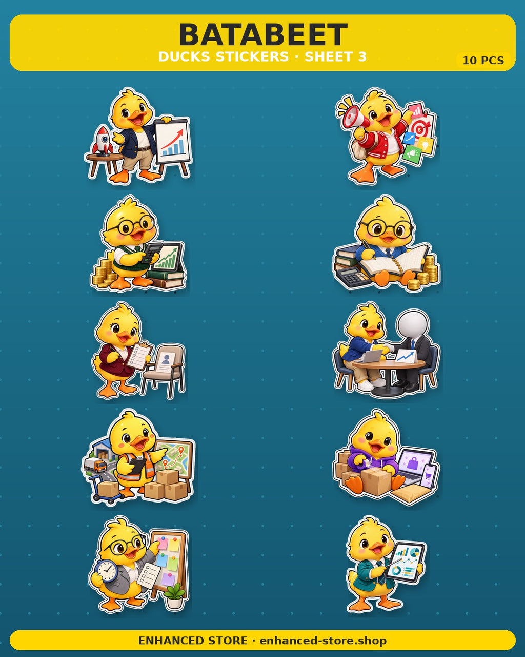 DUCKS STICKERS