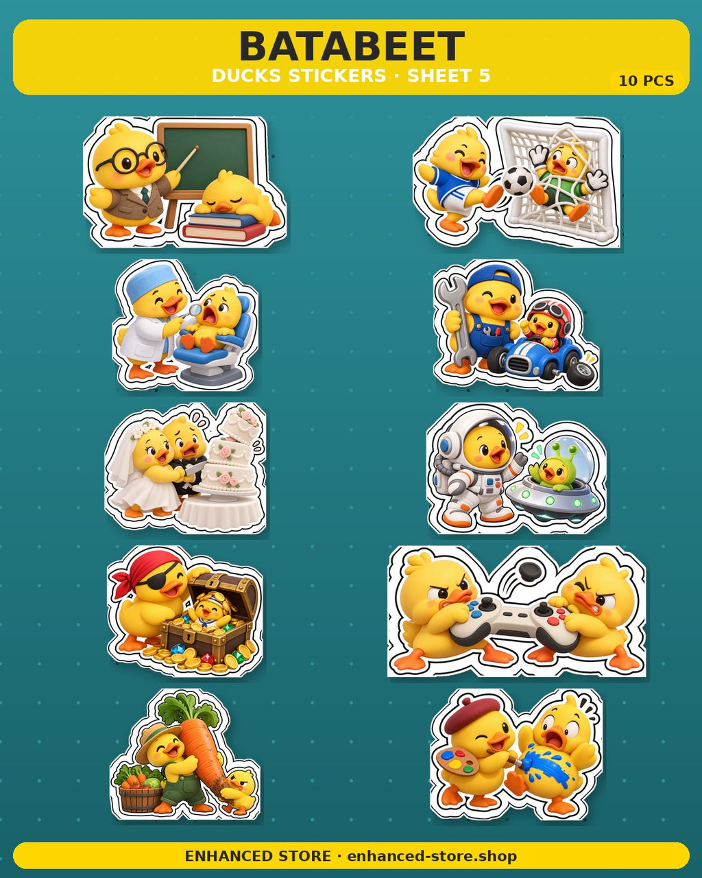 DUCKS STICKERS