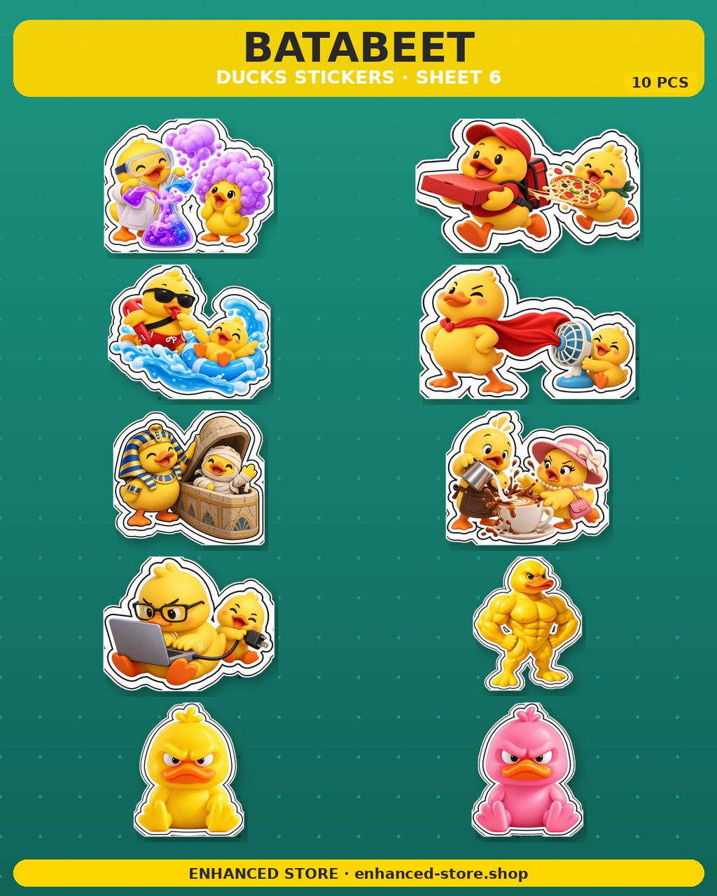 DUCKS STICKERS