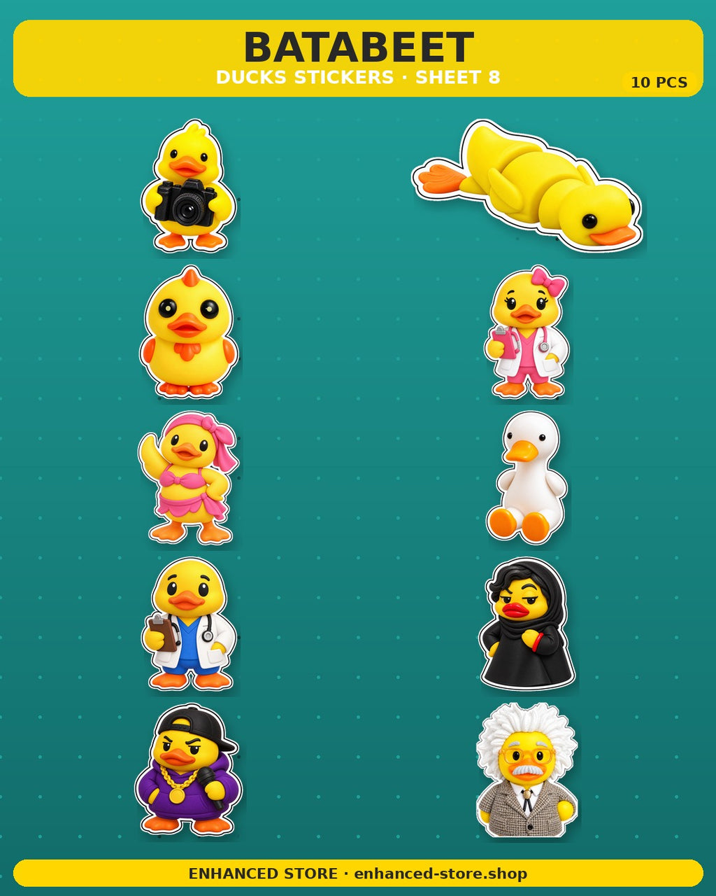 DUCKS STICKERS