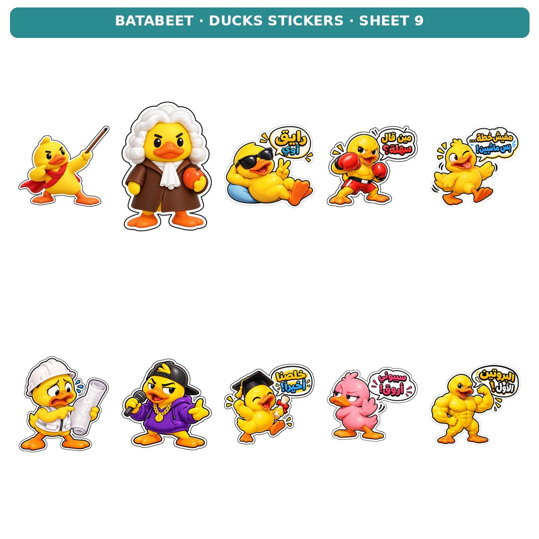 DUCKS STICKERS