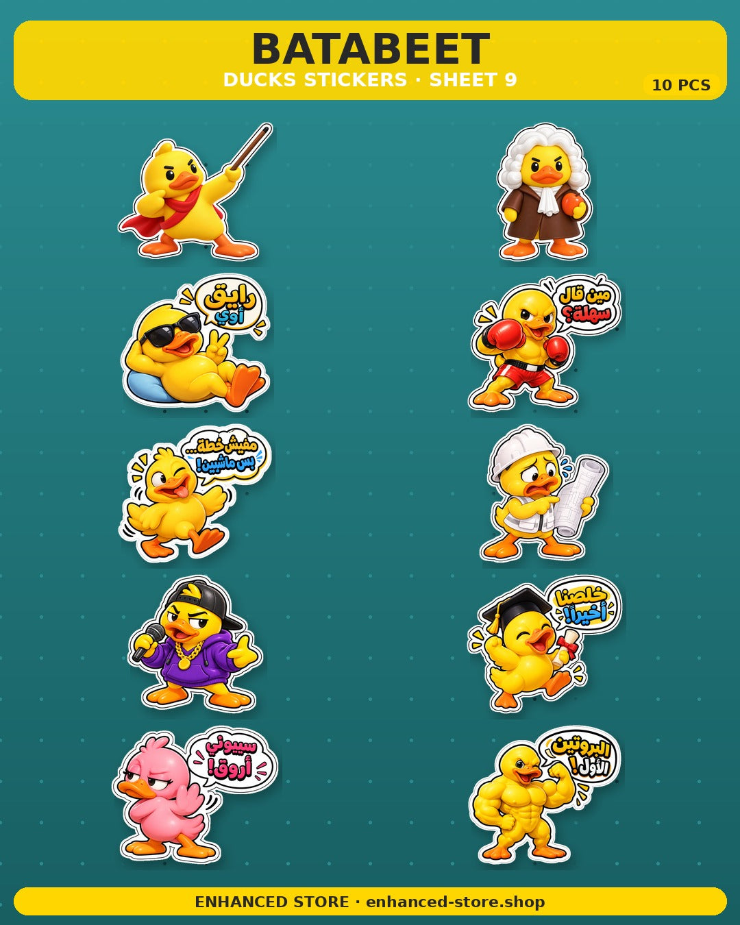 DUCKS STICKERS