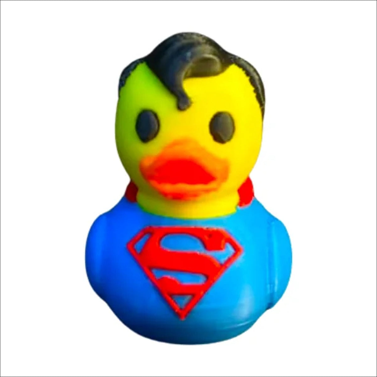 Suparman superhero duck on white background